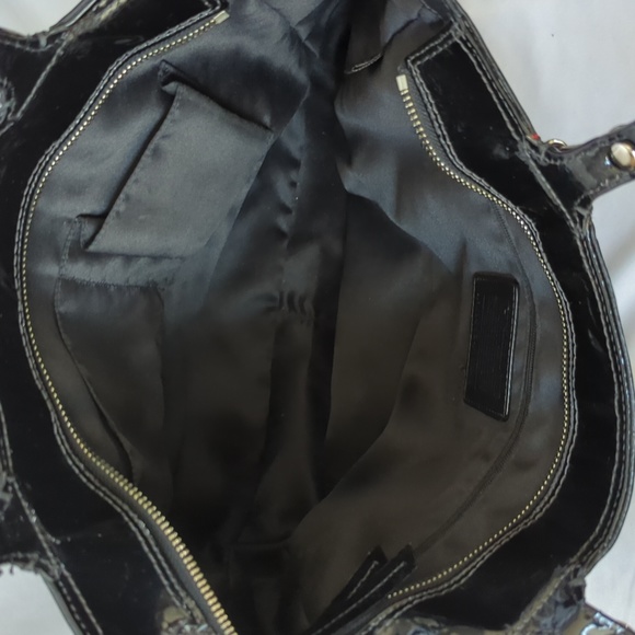 Patent Leather Matching Coach Tote and Wallet Set - Picture 8 of 16